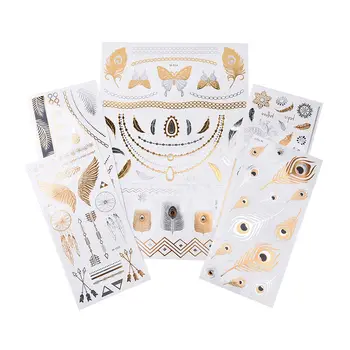Chain Bracelet Fake Jewelry 1Pc New Summer Style Men Women Body Art Gold Metallic Tattoo Sticker Waterproof Temporary Tattoo
Chain Bracelet Fake Jewelry 1Pc New Summer Style Men Women Body Art Gold Metallic Tattoo Sticker Waterproof Temporary Tattoo