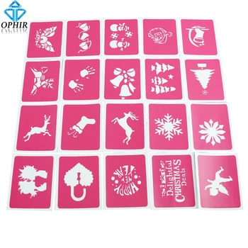 OPHIR 20 Sheets Christmas Tattoo Templates Henna Airbrush Stencils for Airbrushing Professional Body Painting Kit _STE003
OPHIR 20 Sheets Christmas Tattoo Templates Henna Airbrush Stencils for Airbrushing Professional Body Painting Kit _STE003
