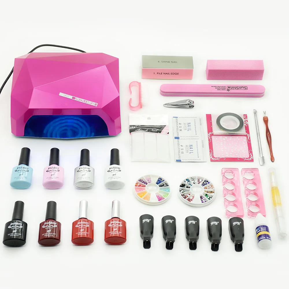 UV LED Nail Lamp Manicure Set 6 Color UV Gel Polish Nail Kits Manicure Pedicure Set with Extension Gel Nail Art Tools Kits
UV LED Nail Lamp Manicure Set 6 Color UV Gel Polish Nail Kits Manicure Pedicure Set with Extension Gel Nail Art Tools Kits