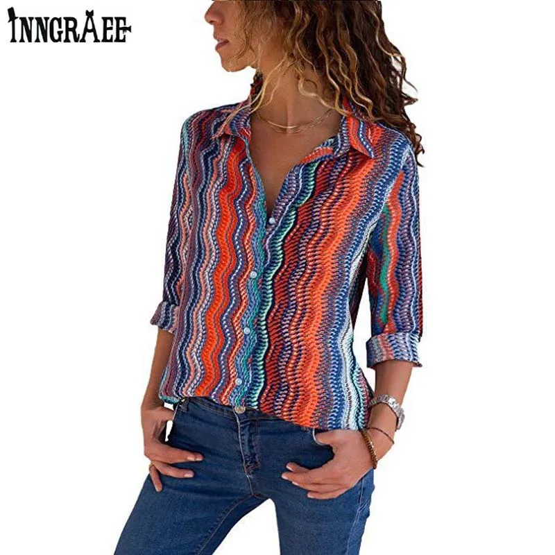 Womens Tops and Blouses 2019 Elegant Striped Print Button Long Sleeve Shirts Tunic Ladies Top Clothes Womens Clothing NS3902
Womens Tops and Blouses 2019 Elegant Striped Print Button Long Sleeve Shirts Tunic Ladies Top Clothes Womens Clothing NS3902