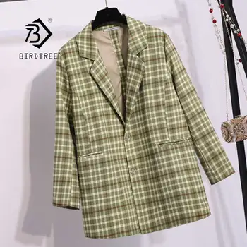 2019 Spring Women's Vintage Plaid Loose Blazer Notched Full Sleeve Single Breasted Coat Femme Top Jacket Hot Sales C96217Z
2019 Spring Women's Vintage Plaid Loose Blazer Notched Full Sleeve Single Breasted Coat Femme Top Jacket Hot Sales C96217Z