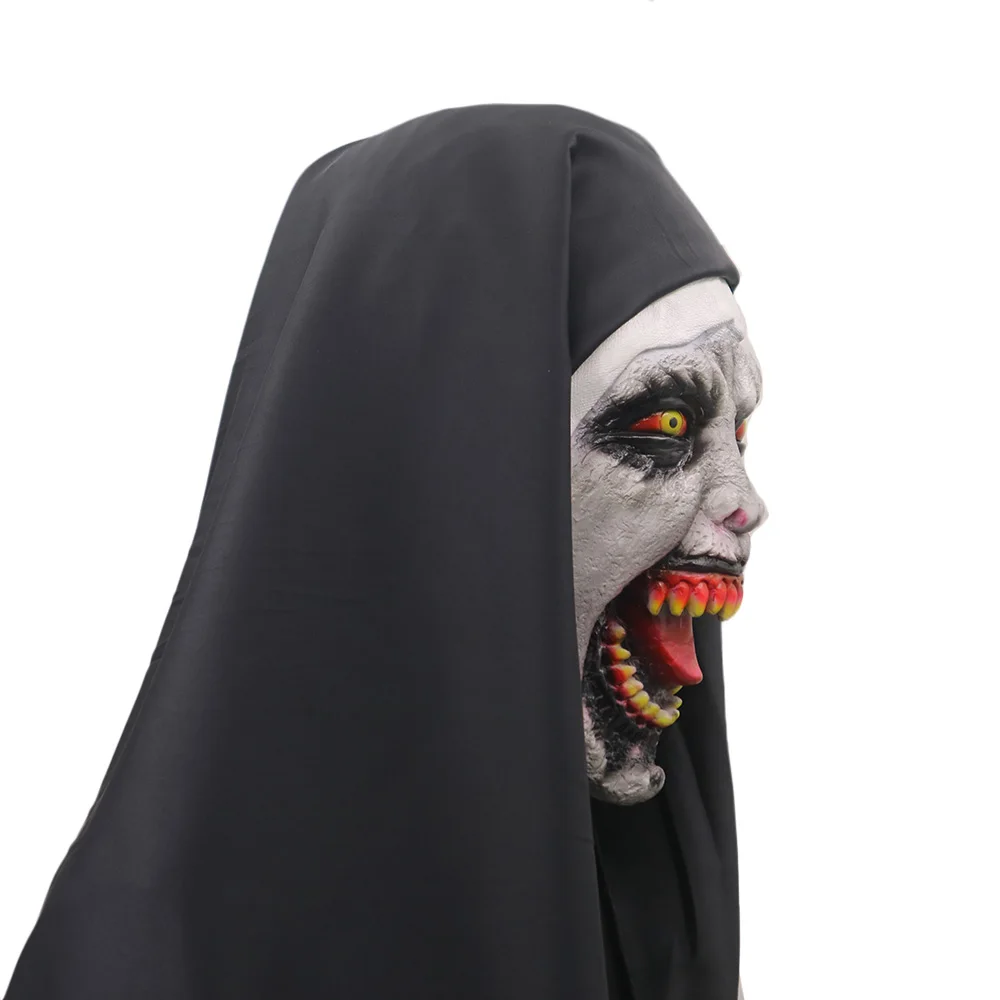 The Nun Mask halloween fancy dress Cosplay Creepy Scary with Veil Hood Horror Costume Ffor Party Masque Props
The Nun Mask halloween fancy dress Cosplay Creepy Scary with Veil Hood Horror Costume Ffor Party Masque Props
