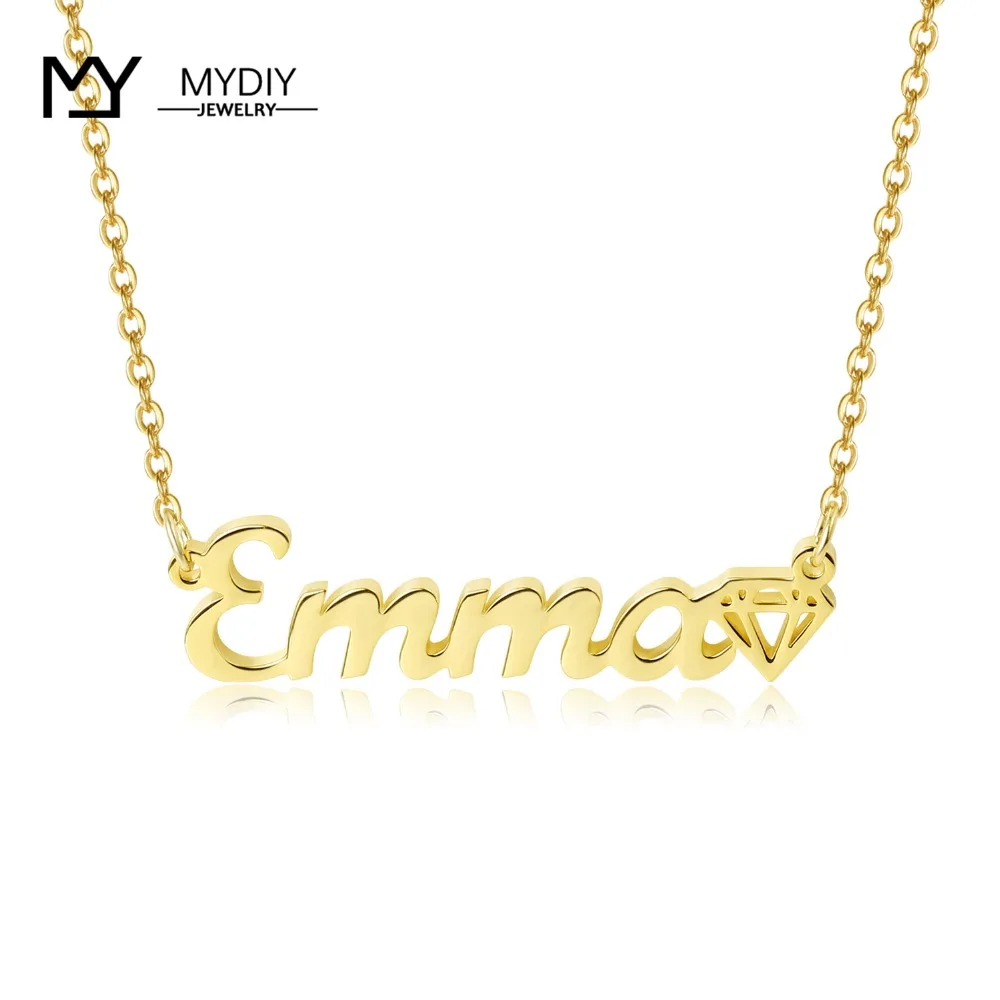Customize Diamond Symbol Name Necklace Personalized Gold Nameplate in 925 Sterling Sliver Necklaces For Women Fation Jewelry
Customize Diamond Symbol Name Necklace Personalized Gold Nameplate in 925 Sterling Sliver Necklaces For Women Fation Jewelry