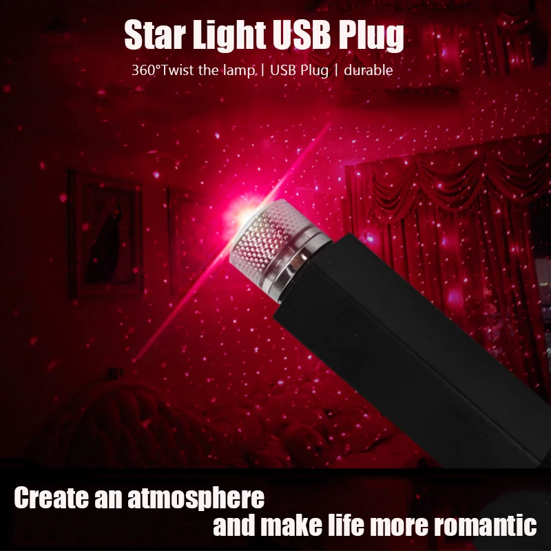 Universal Mini LED Car Roof Star Night Lights Projector Light Interior Ambient Atmosphere Galaxy Lamp Decoration Light USB Plug
Universal Mini LED Car Roof Star Night Lights Projector Light Interior Ambient Atmosphere Galaxy Lamp Decoration Light USB Plug