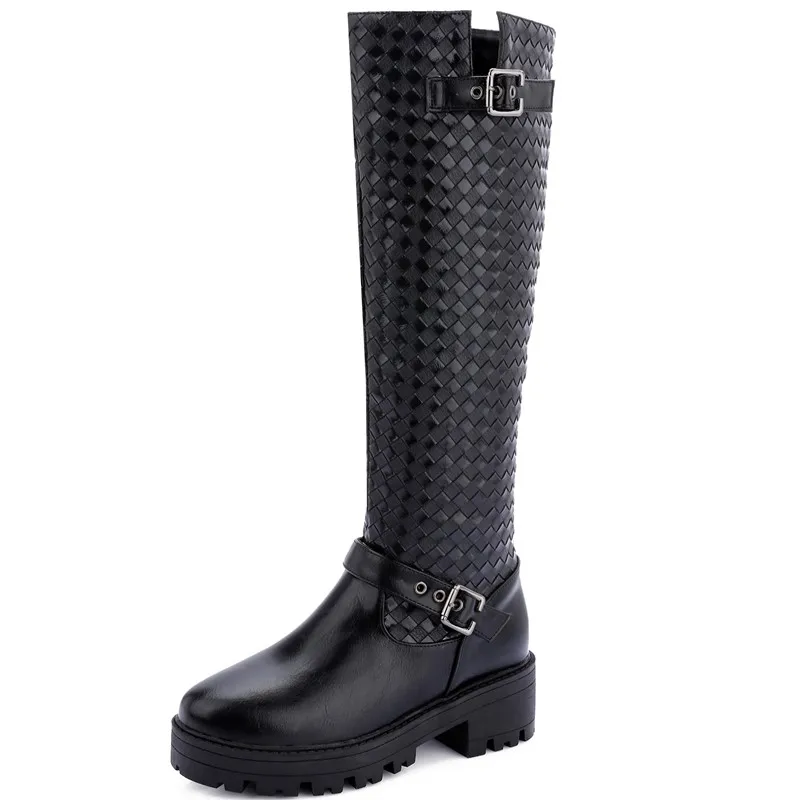 Spring/Autumn Knee-High Slip-On heel height 5cm Synthetic Soft Leather Bonded Leather Spring/Autumn woman casual shoes
Spring/Autumn Knee-High Slip-On heel height 5cm Synthetic Soft Leather Bonded Leather Spring/Autumn woman casual shoes