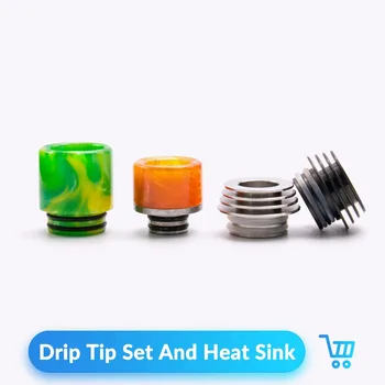 Volcanee Epoxy Resin 810 Drip Tip and 510 Drip Tip with 810 to 510 Drip Tip Heat Sink Adptor for V8 RDA Tank Vape E Cigarettes
Volcanee Epoxy Resin 810 Drip Tip and 510 Drip Tip with 810 to 510 Drip Tip Heat Sink Adptor for V8 RDA Tank Vape E Cigarettes