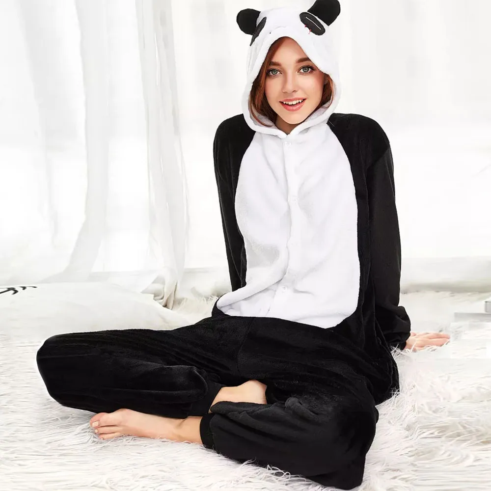 Women Girl's Winter Fleece Panda Playsuits Embroidery Hooded Long Sleeve Indoor Home Jumpsuit Cute Panda Playsuits #L4 
Women Girl's Winter Fleece Panda Playsuits Embroidery Hooded Long Sleeve Indoor Home Jumpsuit Cute Panda Playsuits #L4