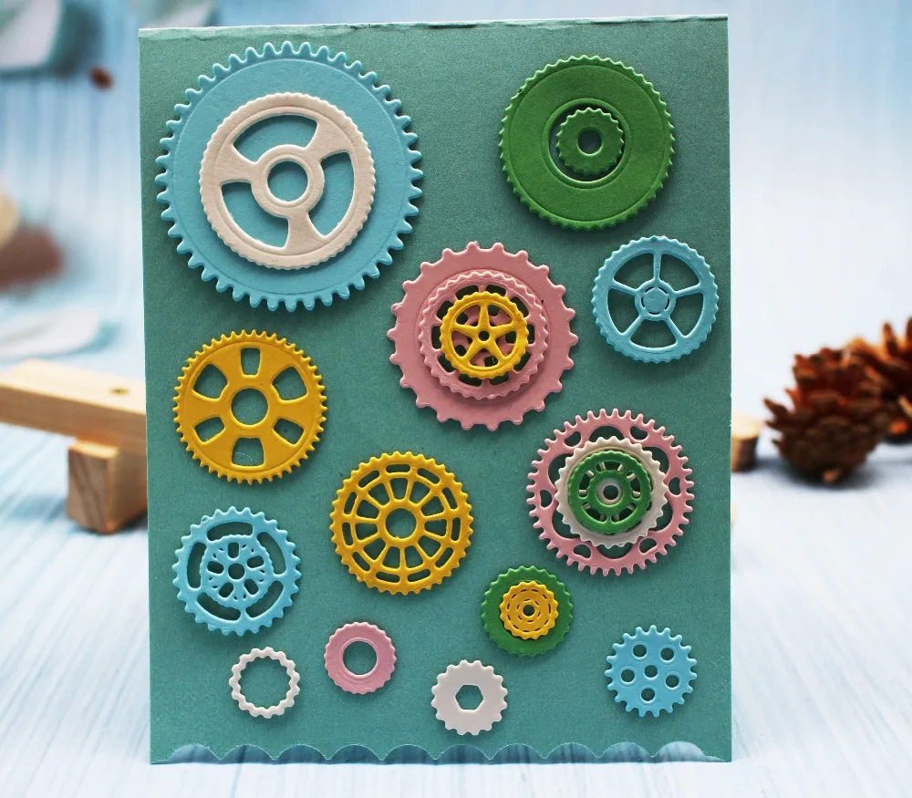Gear wheel metal cutting dies circle flower dies embossing mold for DIY scrapbooking Photo/Album card die cutting template
Gear wheel metal cutting dies circle flower dies embossing mold for DIY scrapbooking Photo/Album card die cutting template