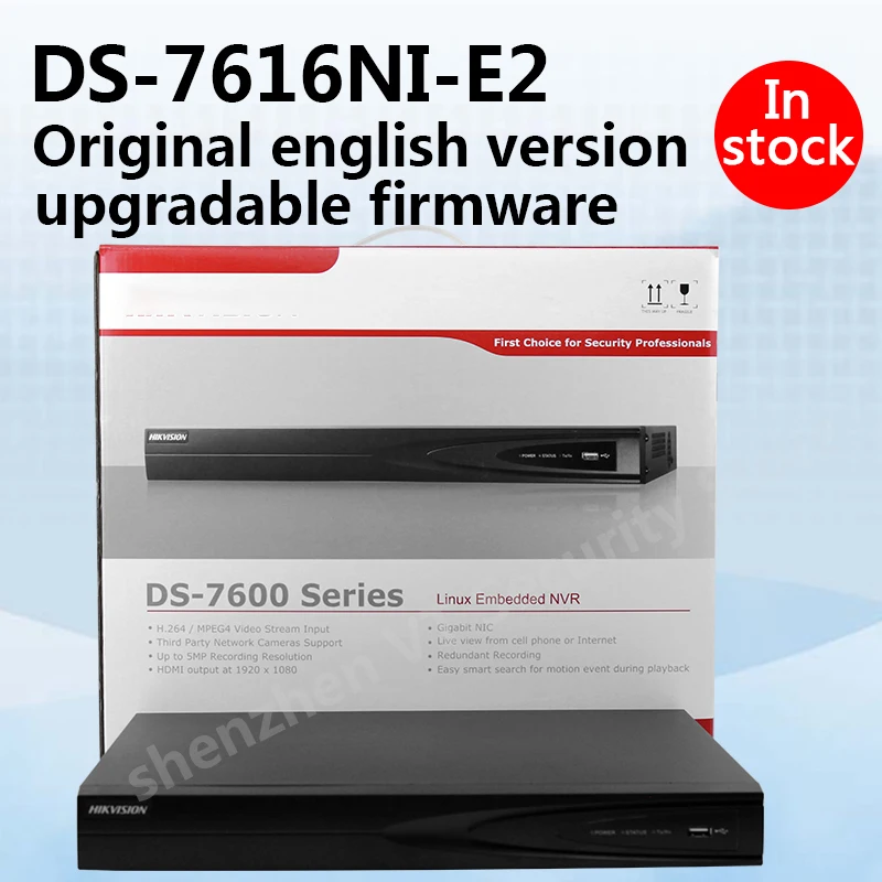 В наличии 16ch NVR 2 SATA Интерфейсы видеорегистратор сети ds-7616ni-e2 без POE | Безопасность