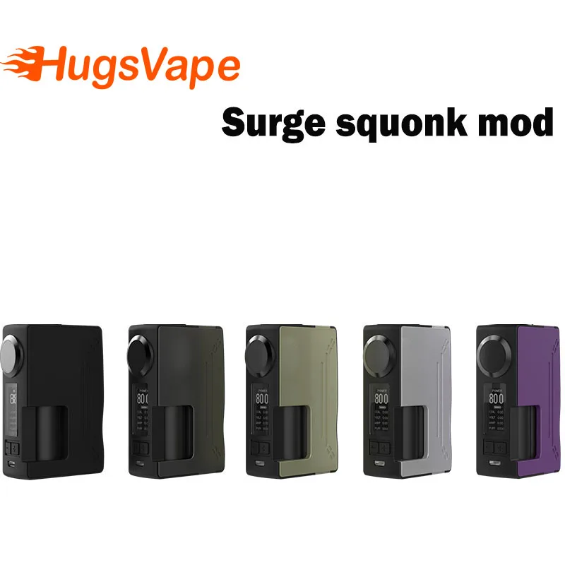 Hugsvape Surge Squonk 80W Mod for Piper RDA powered by single 18650/20700 battery with squonk bottle
Hugsvape Surge Squonk 80W Mod for Piper RDA powered by single 18650/20700 battery with squonk bottle