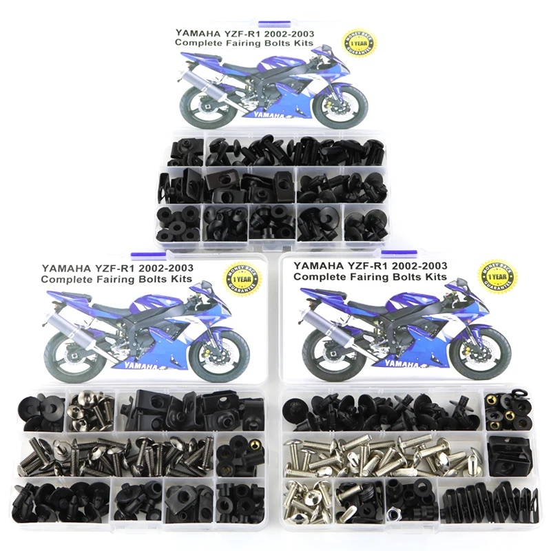 For Yamaha YZF-R1 R1 2002 2003 Motorcycle Full Fairing Bolts Kit Bodywork Screw Fairing Clips OEM Steel Kit Set
For Yamaha YZF-R1 R1 2002 2003 Motorcycle Full Fairing Bolts Kit Bodywork Screw Fairing Clips OEM Steel Kit Set