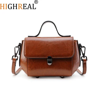 HIGHREAL Luxury Oil Wax Leather Handbag Women Bag Casual Tote Genuine Leather Women's Messenger Bags Flap Crossbody Bags
HIGHREAL Luxury Oil Wax Leather Handbag Women Bag Casual Tote Genuine Leather Women's Messenger Bags Flap Crossbody Bags
