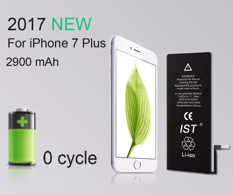 100% IST Original Mobile Phone Battery For iPhone 7 Plus Batteries Capacity 2900mAh With Repair Tools Kit And Battery Sticker (8)