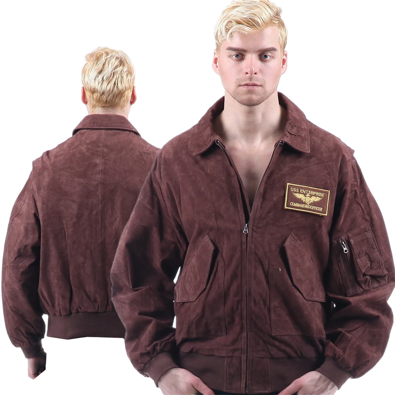 45P AF flight jacket US Army Military Pilot Bomber usaf hip hop motorcycle of environmental protection leather Men's WOMen's
45P AF flight jacket US Army Military Pilot Bomber usaf hip hop motorcycle of environmental protection leather Men's WOMen's