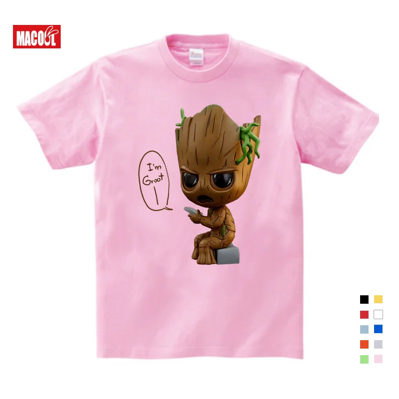 2019 Children New Summer Casual White Tee Tops Clothes For Baby Groot Print Tshirt Boy Girls T-shirt Kids T Shirts Clothing
2019 Children New Summer Casual White Tee Tops Clothes For Baby Groot Print Tshirt Boy Girls T-shirt Kids T Shirts Clothing