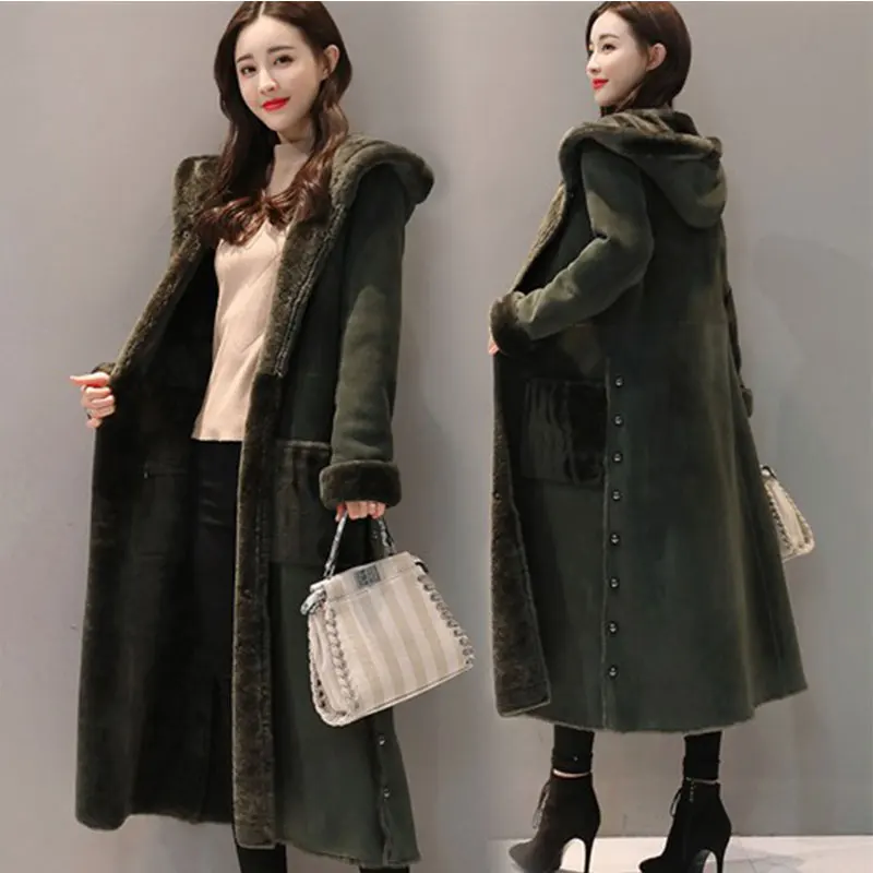 2019 New Winter Hooded Coat Women Casual Thicken Warm Cotton Jacket Outerwear Fashion Single-breasted Suede Lamb Wool Coat 961
2019 New Winter Hooded Coat Women Casual Thicken Warm Cotton Jacket Outerwear Fashion Single-breasted Suede Lamb Wool Coat 961