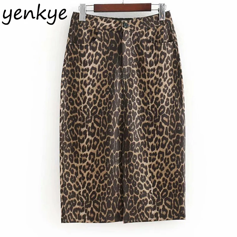 Sexy Women Vintage Animal Print Skirt European Style Lady Pockets High Waist Pencil Midi Skirt CCWM8908
Sexy Women Vintage Animal Print Skirt European Style Lady Pockets High Waist Pencil Midi Skirt CCWM8908