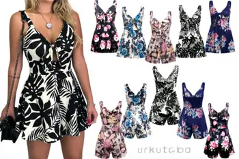 New Fashion Women Floral Print Chiffon Lace Up Floral Jumpsuit Bandage Evening Party Sexy Casual Beachwear
New Fashion Women Floral Print Chiffon Lace Up Floral Jumpsuit Bandage Evening Party Sexy Casual Beachwear