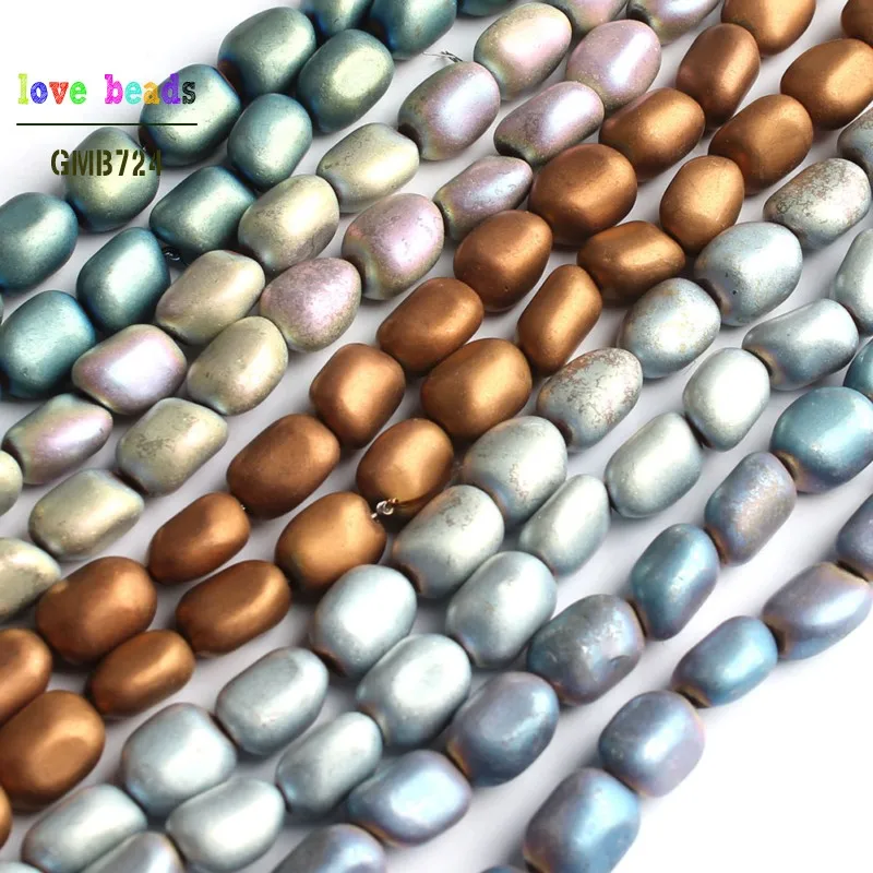 5-9mm Natural Matte Smooth Gold Blue Hematite Stone Irregular Beads for Jewelry Making DIY Bracelet 15'' Strand
5-9mm Natural Matte Smooth Gold Blue Hematite Stone Irregular Beads for Jewelry Making DIY Bracelet 15'' Strand