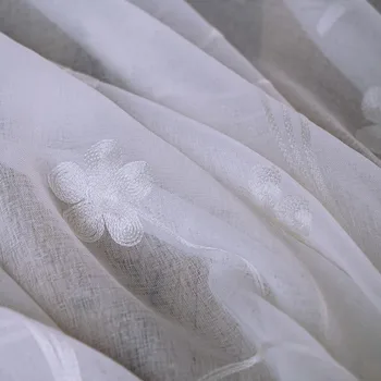 Embroidered sheer curtains for the bedroom Tulle Window Curtains for Living Room white Voile Curtains Custom Made
Embroidered sheer curtains for the bedroom Tulle Window Curtains for Living Room white Voile Curtains Custom Made