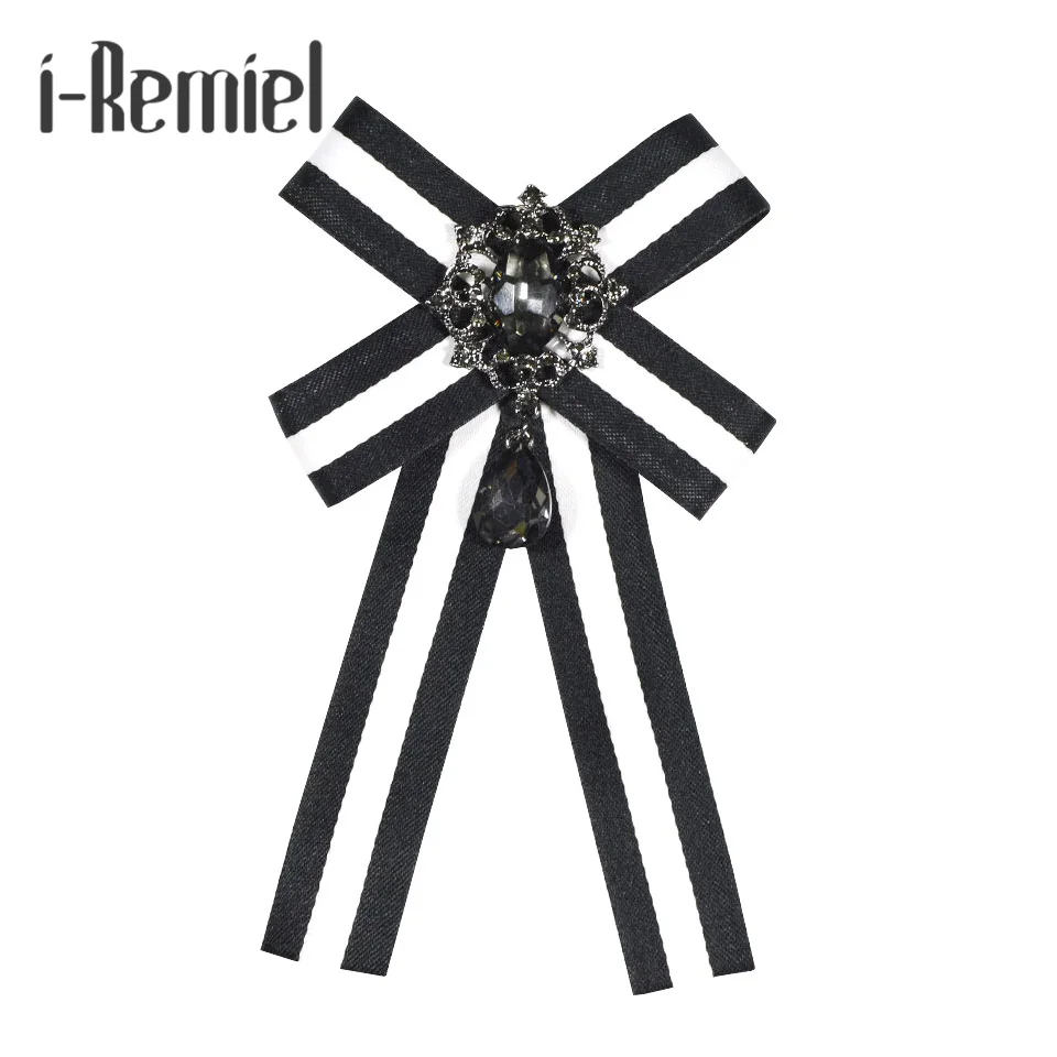 i-Remiel Crystal Tie Bowknot Brooch Badge Pins And Brooches Ladies Broaches Corsage Vintage Blouse Collar Decoration Wedding Men
i-Remiel Crystal Tie Bowknot Brooch Badge Pins And Brooches Ladies Broaches Corsage Vintage Blouse Collar Decoration Wedding Men