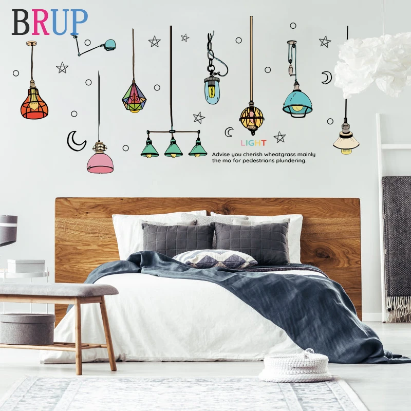 195*86cm Colorful Chandelier Wall Stickers Light Bulb Home Decor for Kids Room Art DIY Vinyl Room Decoration Removable
195*86cm Colorful Chandelier Wall Stickers Light Bulb Home Decor for Kids Room Art DIY Vinyl Room Decoration Removable