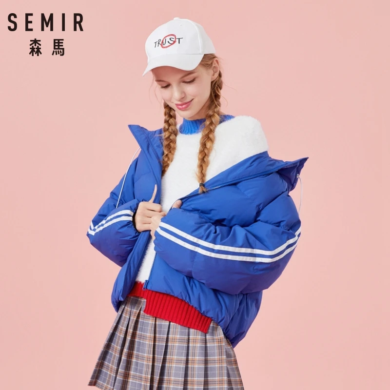 SEMIR hooded parka winter jacket women short down padded womens coat winter jacket women solid color parka winter jackets
SEMIR hooded parka winter jacket women short down padded womens coat winter jacket women solid color parka winter jackets