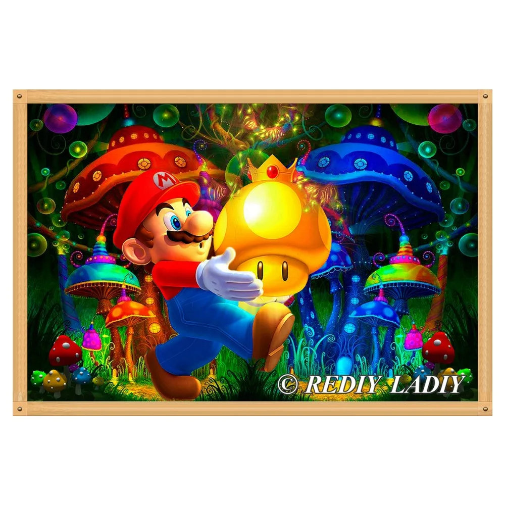Diamond Embroidery Crystal Painting Rhinestone Resin Full Square Diamond Painting Cross Stitch Cartoon Mario Wall Art Home Decor
Diamond Embroidery Crystal Painting Rhinestone Resin Full Square Diamond Painting Cross Stitch Cartoon Mario Wall Art Home Decor