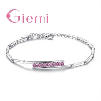 High Class Handmade Women Girl Bracelet 5A Cubic Zircon Stones 925 Sterling Silver Chain Unique Jewelry Writbands Bangle
High Class Handmade Women Girl Bracelet 5A Cubic Zircon Stones 925 Sterling Silver Chain Unique Jewelry Writbands Bangle
