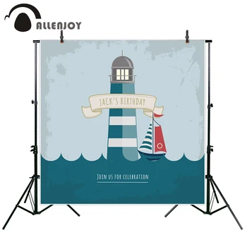 Allenjoy photography backdrop Ocean Birthday Lighthouse Celebrates Children Party new background photocall custom photo printed
Allenjoy photography backdrop Ocean Birthday Lighthouse Celebrates Children Party new background photocall custom photo printed
