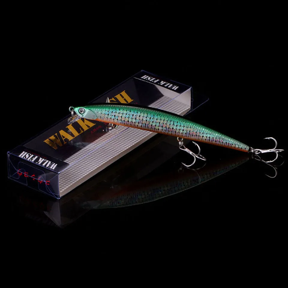 WALK FISH 1PCS New Wobbler Lure Floating Minnow 130mm 15.4g Hard Fishing Lure With Tungsten Ball Bass Pike peche isca artificial
WALK FISH 1PCS New Wobbler Lure Floating Minnow 130mm 15.4g Hard Fishing Lure With Tungsten Ball Bass Pike peche isca artificial