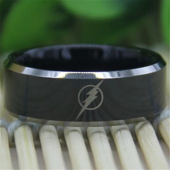 Free Shipping Top Quality Fine Ring Hot Sales 8MM Black Top Silver Bevel The Flash Design Men's Comfort Tungsten Wedding Ring
Free Shipping Top Quality Fine Ring Hot Sales 8MM Black Top Silver Bevel The Flash Design Men's Comfort Tungsten Wedding Ring