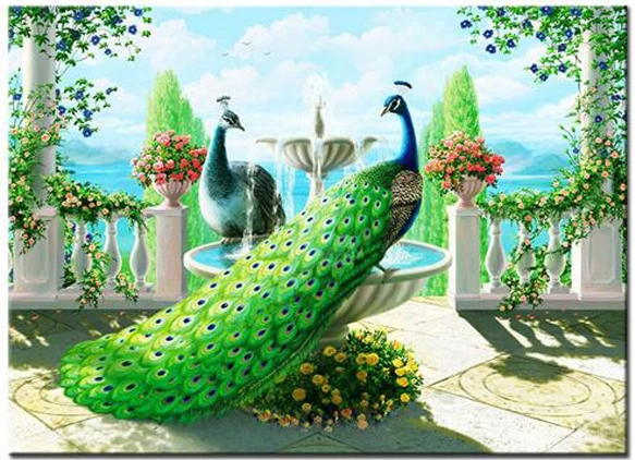 5D Diamond Mosaic Kits Diy diamond painting Cross Stitch Full Diamond Embroidery 5D Needlework Garden peacock
5D Diamond Mosaic Kits Diy diamond painting Cross Stitch Full Diamond Embroidery 5D Needlework Garden peacock