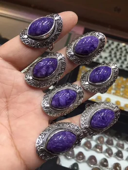 Genuine Natural Purple Charoite Crystal Adjustable Women Man Charming Sliver Wedding Big Ring AAAAA 18x13mm Drop shipping
Genuine Natural Purple Charoite Crystal Adjustable Women Man Charming Sliver Wedding Big Ring AAAAA 18x13mm Drop shipping