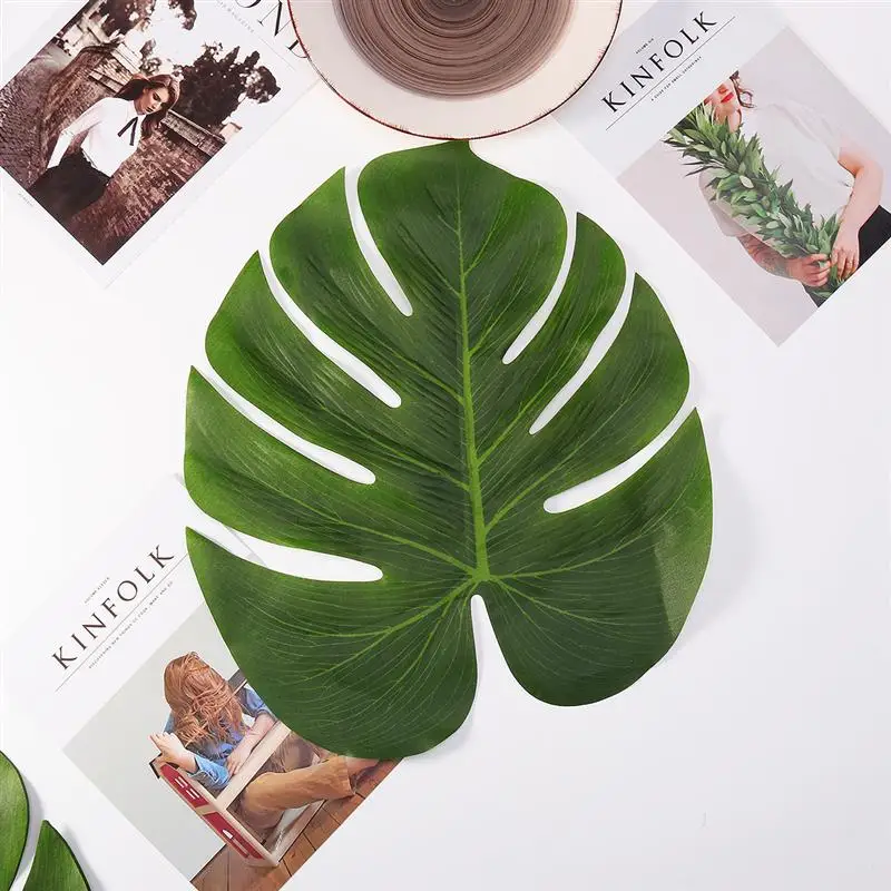 BESTOYARD 12pcs/set 35x29cm Artificial Tropical Palm Leaves Simulation Leaf for Hawaiian Luau Party Jungle Beach Party Supplier
BESTOYARD 12pcs/set 35x29cm Artificial Tropical Palm Leaves Simulation Leaf for Hawaiian Luau Party Jungle Beach Party Supplier