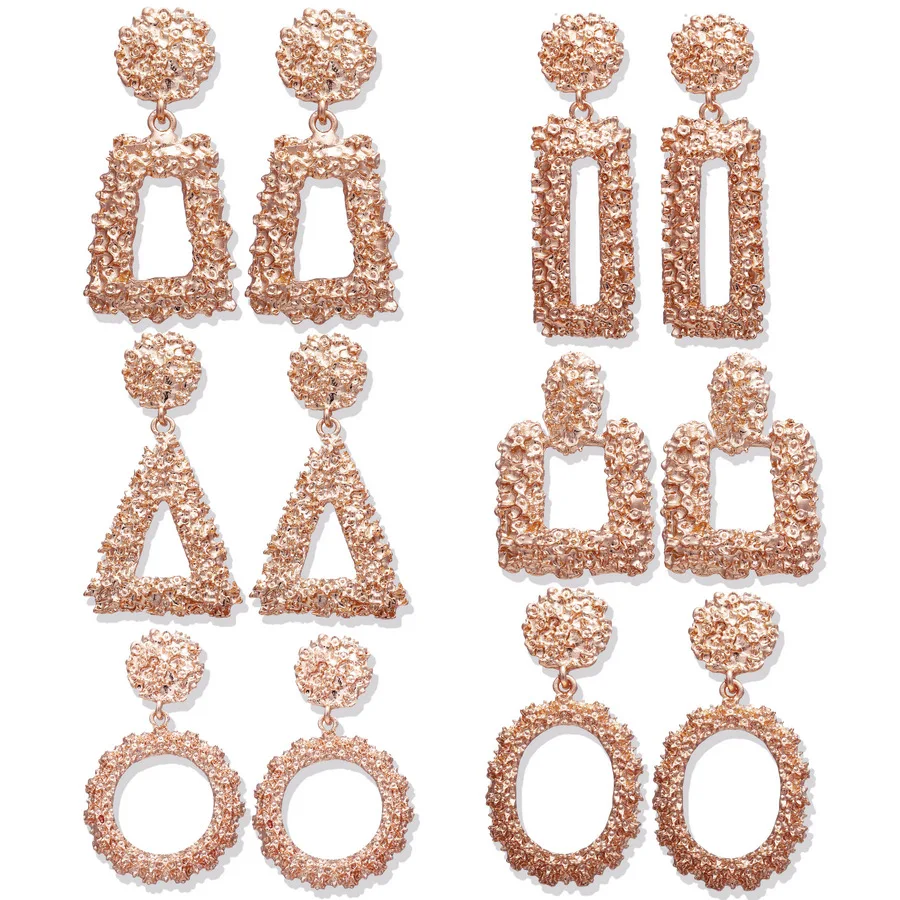 Hengyi Big Vintage Earrings for women gold color Geometric Statement Earring 2019 Metal Earrings Hanging Fashion Jewelry
Hengyi Big Vintage Earrings for women gold color Geometric Statement Earring 2019 Metal Earrings Hanging Fashion Jewelry