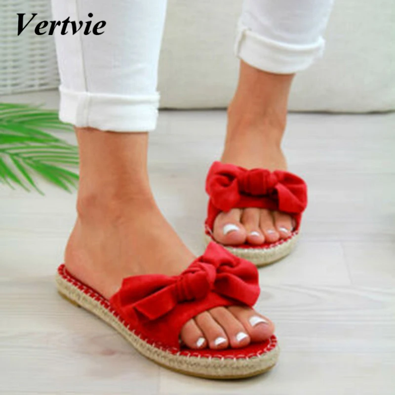 vertvie Slippers Women Slides Torridity Bow Torridity Sandals Slipper Indoor Outdoor Linen -flops Beach Female Shoes
vertvie Slippers Women Slides Torridity Bow Torridity Sandals Slipper Indoor Outdoor Linen -flops Beach Female Shoes