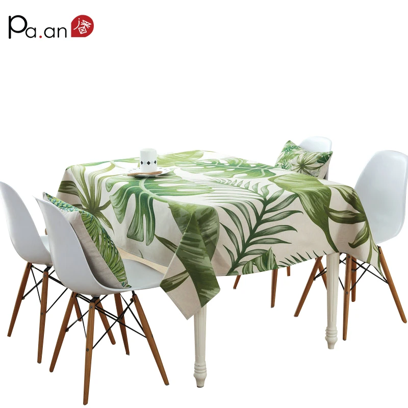 Green Rectangle Tablecloth Polyester Plant Leaves Printed Table Covers Dust Proof Thick Table Cloth Home Kitchen Decoration 
Green Rectangle Tablecloth Polyester Plant Leaves Printed Table Covers Dust Proof Thick Table Cloth Home Kitchen Decoration