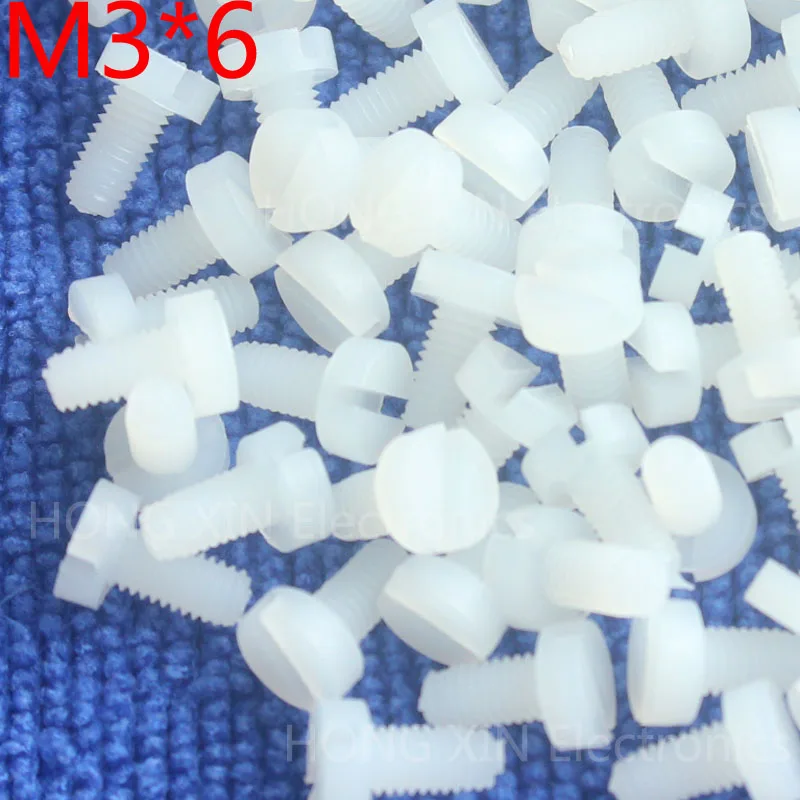 M3*6 1pcs White Slotted screw Cylinder Head nylon plastic 6mm round screws Insulation screw compliant PC/board DIY hobby etc
M3*6 1pcs White Slotted screw Cylinder Head nylon plastic 6mm round screws Insulation screw compliant PC/board DIY hobby etc