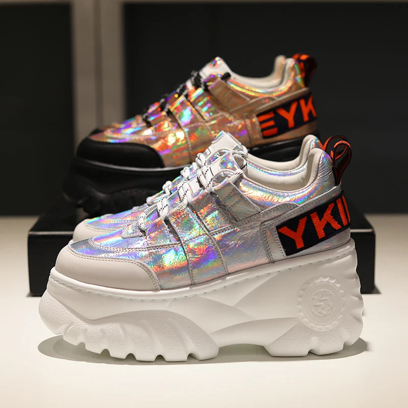 Super Thick Heel Women Sneakers Buckles Lace-up High Heel Platform Woman Casual Shoes Street Style Hot Funky Heel Dad Shoes
Super Thick Heel Women Sneakers Buckles Lace-up High Heel Platform Woman Casual Shoes Street Style Hot Funky Heel Dad Shoes