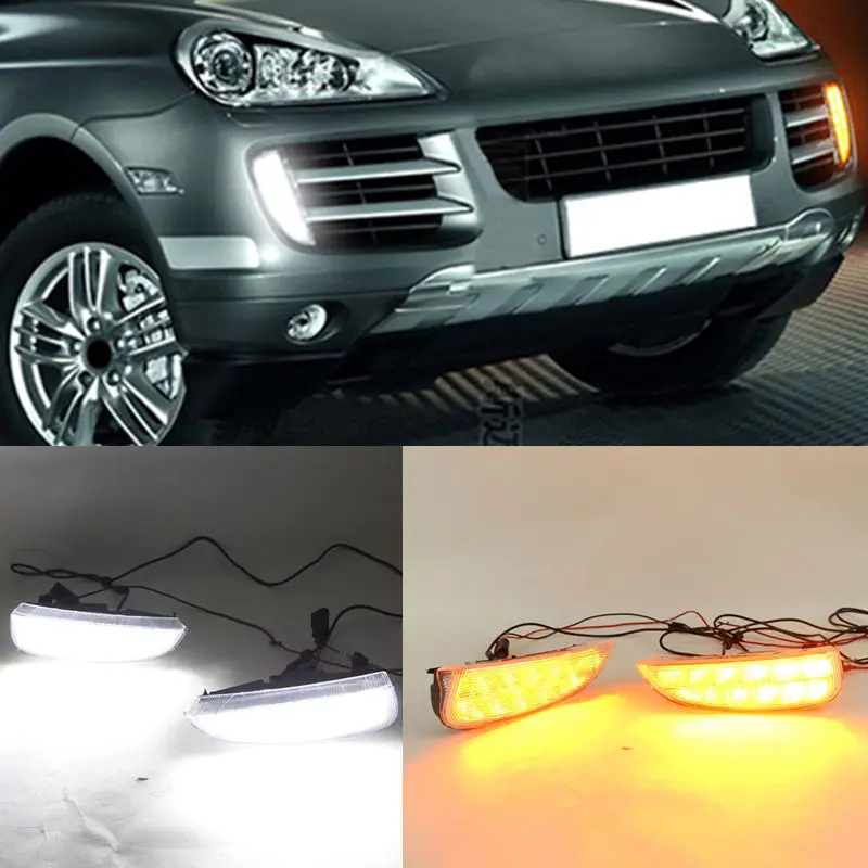 For Porsche Cayenne 2007-2010 LED DRL Daytime Running Light Yellow Turn Signal
For Porsche Cayenne 2007-2010 LED DRL Daytime Running Light Yellow Turn Signal