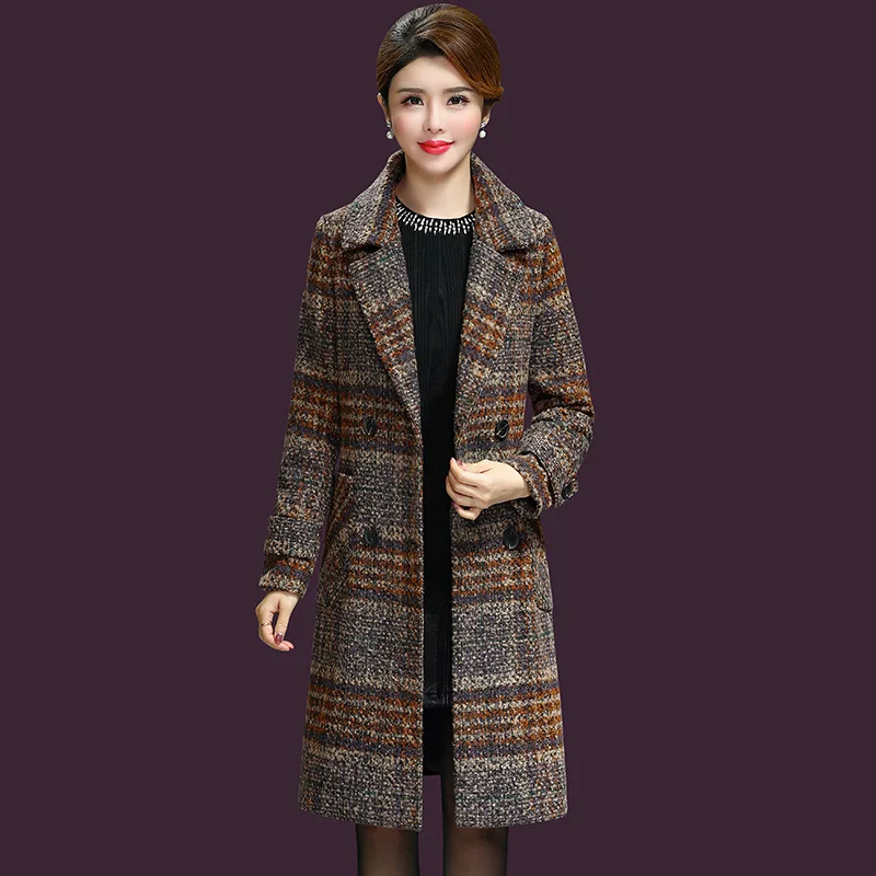 Office Lady Slim Long Coat for Women Fashion Striped Wool Coat and Jacket Double Breasted Women Clothes 2018
Office Lady Slim Long Coat for Women Fashion Striped Wool Coat and Jacket Double Breasted Women Clothes 2018