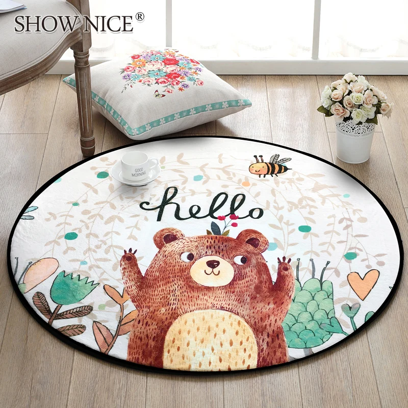 Cartoon Child Round Carpets Kids Bedroom Decor Crawling Developing Mat For Baby living room Pouch Playing Thick Rugs tapete Toys
Cartoon Child Round Carpets Kids Bedroom Decor Crawling Developing Mat For Baby living room Pouch Playing Thick Rugs tapete Toys