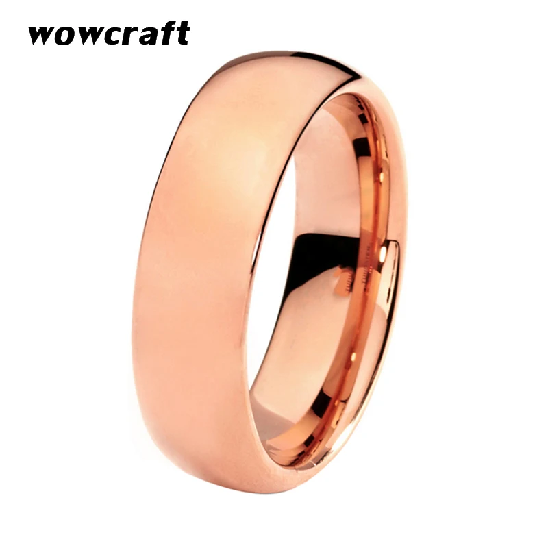 Rose Gold Tungsten Carbide Ring for Women Domed Polished Engagement Wedding Band Comfort Fit
Rose Gold Tungsten Carbide Ring for Women Domed Polished Engagement Wedding Band Comfort Fit