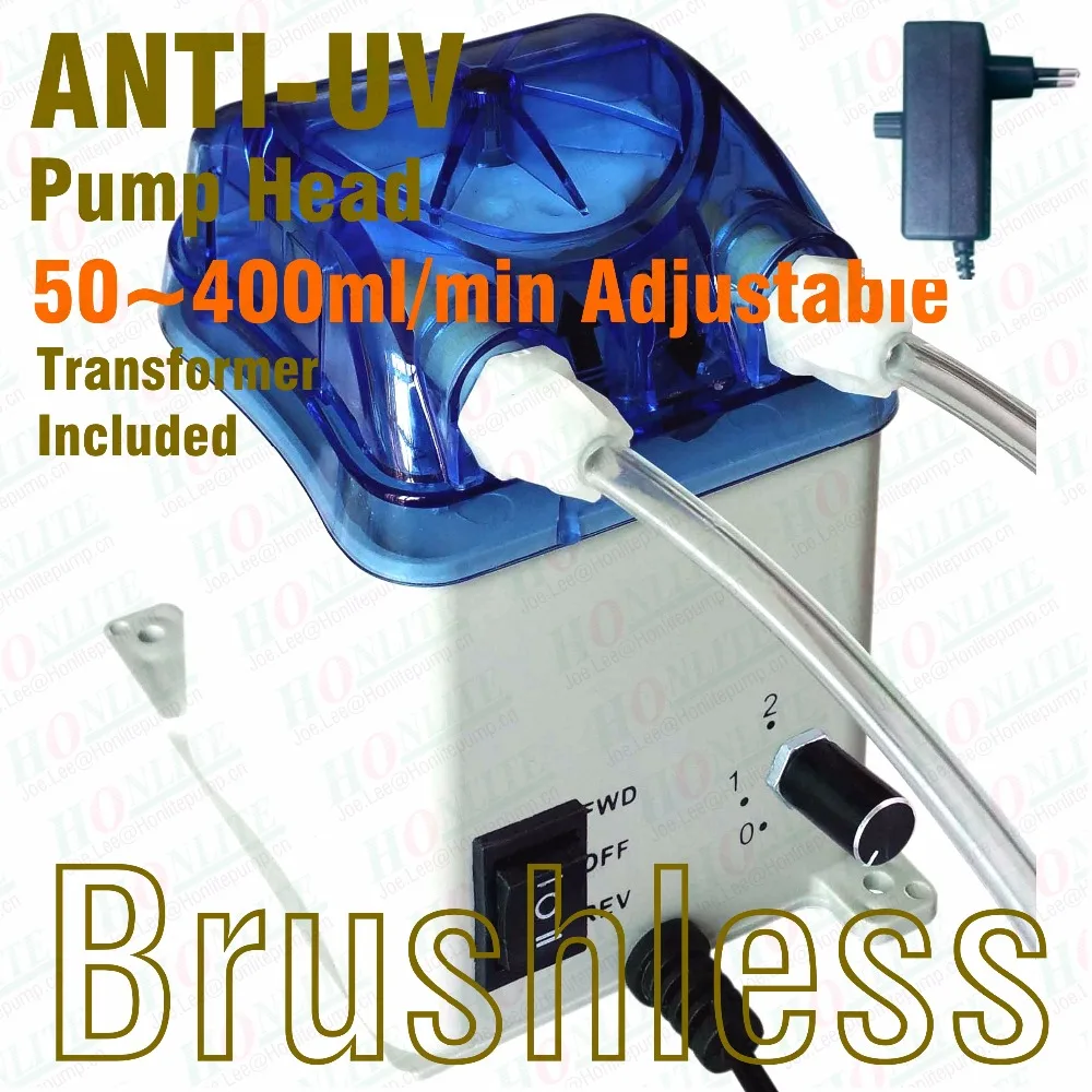 50~400ml/min, 230V Peristaltic Pump, Reversible Brushless Motor, Exchangeable Pump Head & FDA approved PharMed Peristaltic Tube
50~400ml/min, 230V Peristaltic Pump, Reversible Brushless Motor, Exchangeable Pump Head & FDA approved PharMed Peristaltic Tube