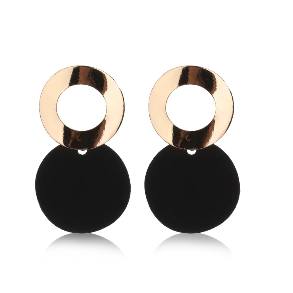 2019 New Arrival Fashion Double Circle Round Long Earrings Women Punk Alloy Black Color Bump Earrings For Female Party Jewelry
2019 New Arrival Fashion Double Circle Round Long Earrings Women Punk Alloy Black Color Bump Earrings For Female Party Jewelry