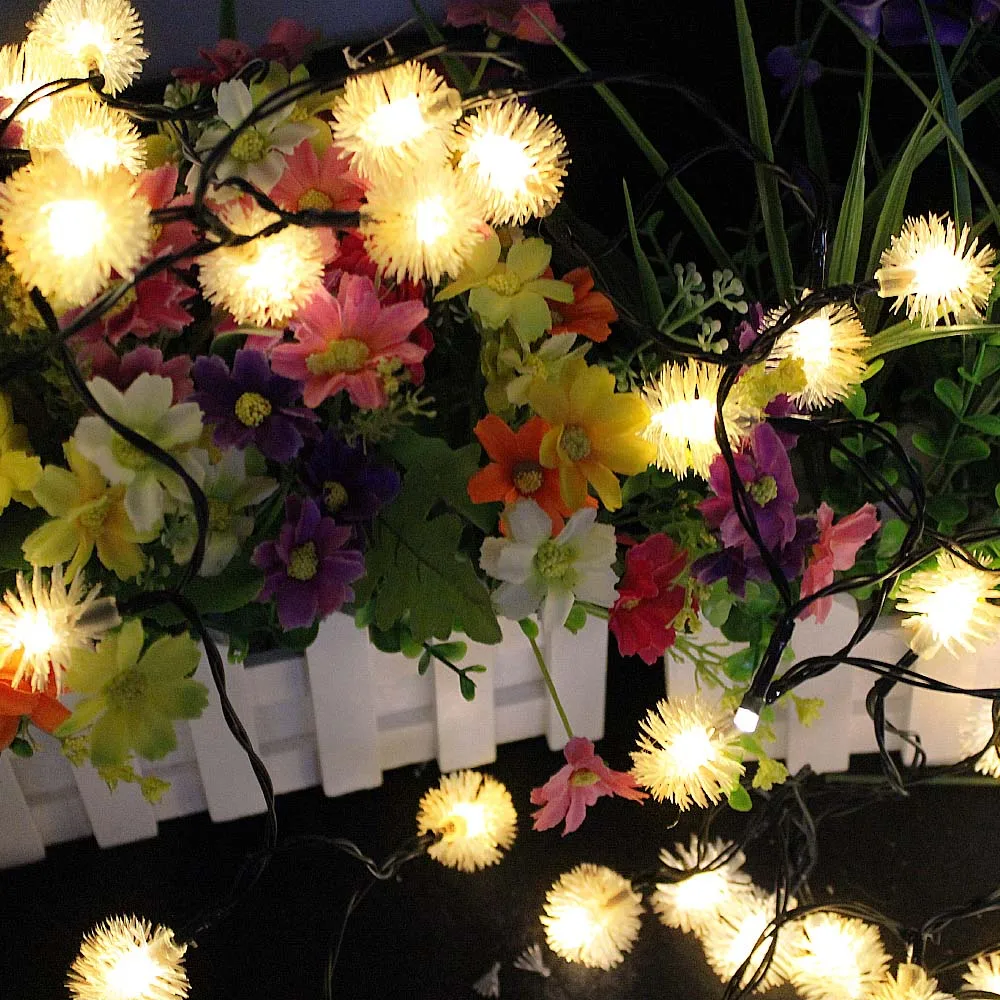 50 LED Fairy Lights Dandelion Home Decor String Light Solar Power Lamp Party Wedding Decoration Garland Christmas Lights Outdoor
50 LED Fairy Lights Dandelion Home Decor String Light Solar Power Lamp Party Wedding Decoration Garland Christmas Lights Outdoor