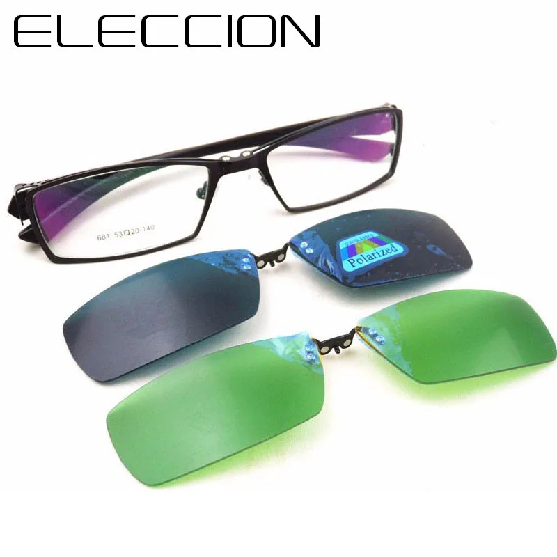 ELECCION Spectacles Frame Man Glasses Full Square Optics Frames Eyeglasses With Polarized Sun Clip Night Vision Driving
ELECCION Spectacles Frame Man Glasses Full Square Optics Frames Eyeglasses With Polarized Sun Clip Night Vision Driving