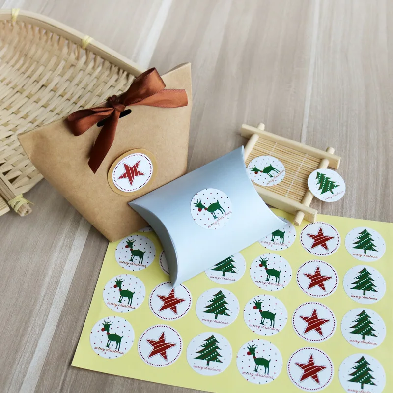 120Pcs Hot Sale Merry Christmas Tree Reindeer Handmade Cake Packaging Sealing Label Kraft Sticker Baking DIY Gift Stickers
120Pcs Hot Sale Merry Christmas Tree Reindeer Handmade Cake Packaging Sealing Label Kraft Sticker Baking DIY Gift Stickers