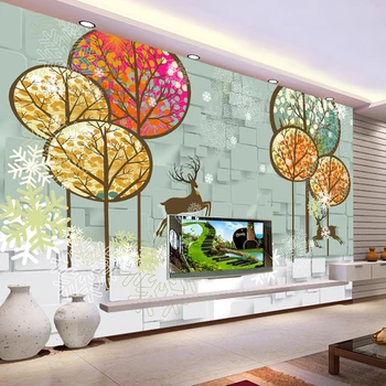 Custom Wall Mural Trees&Deer&Snow Flower 3d Wall Mural Wallpaper for Living Room 3d Photo mural 3d Abstract Mural Home Decor
Custom Wall Mural Trees&Deer&Snow Flower 3d Wall Mural Wallpaper for Living Room 3d Photo mural 3d Abstract Mural Home Decor